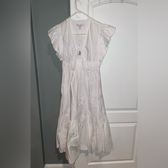 New! DEREK LAM 10 CROSBY Greta Ruffle White Dress 🤍 size 2 NWT! - Picture 15 of 15